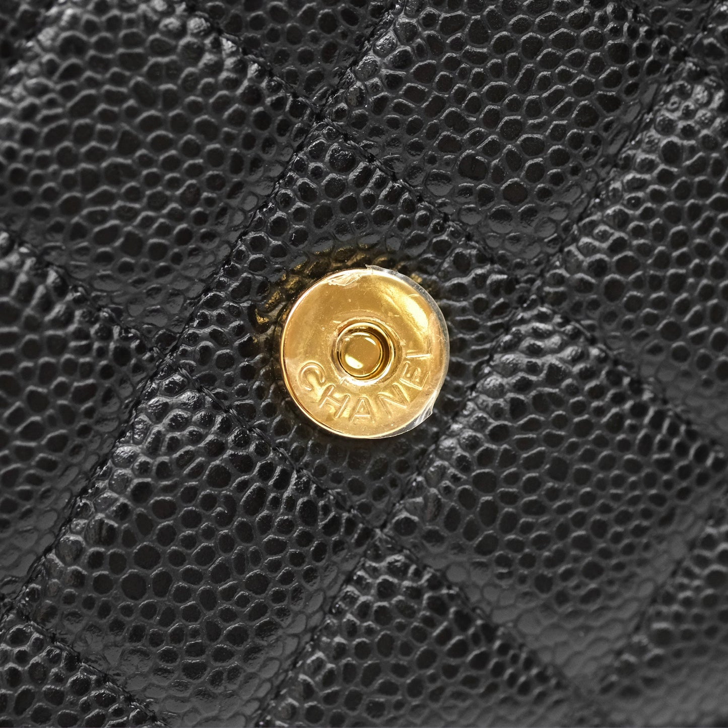 Chanel Classic Wallet On Chain WOC Quilted Black Caviar Gold Hardware