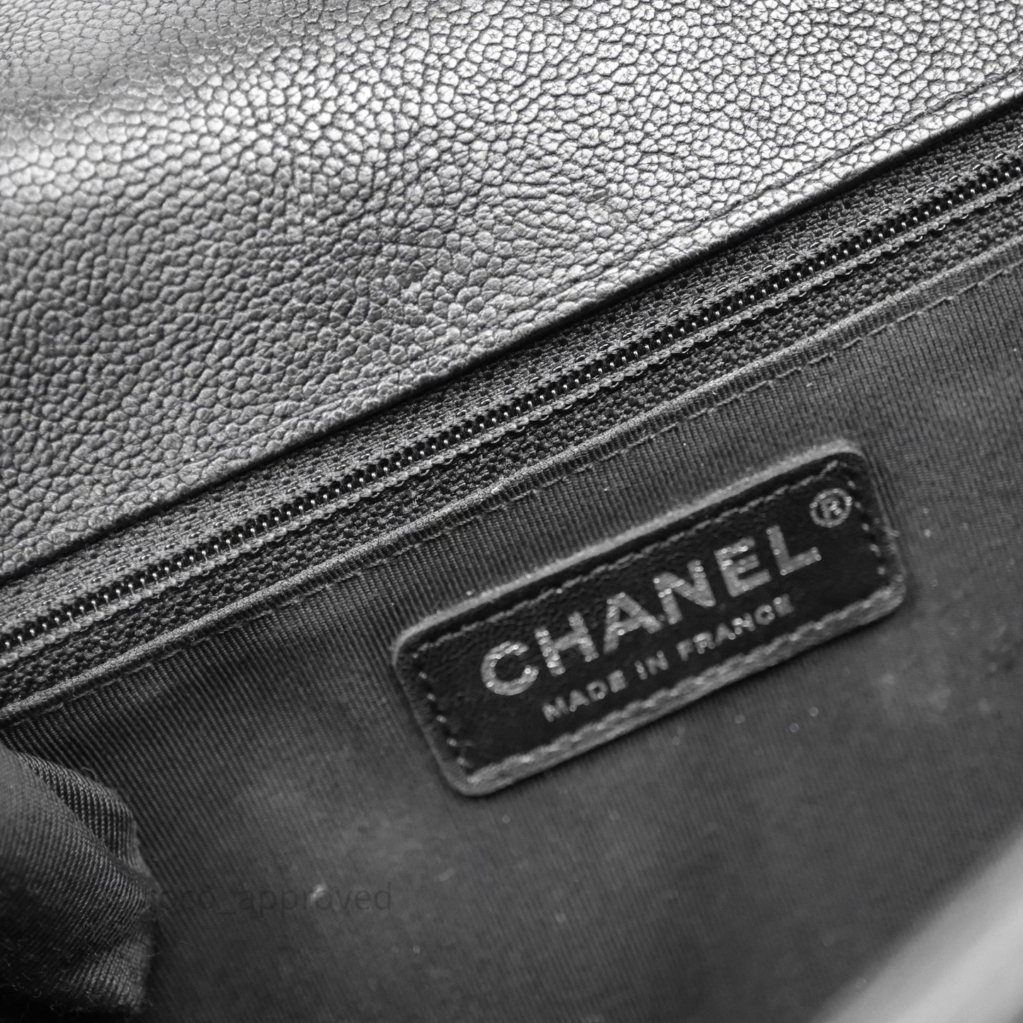 Chanel Quilted New Medium Boy Black Caviar Ruthenium Hardware