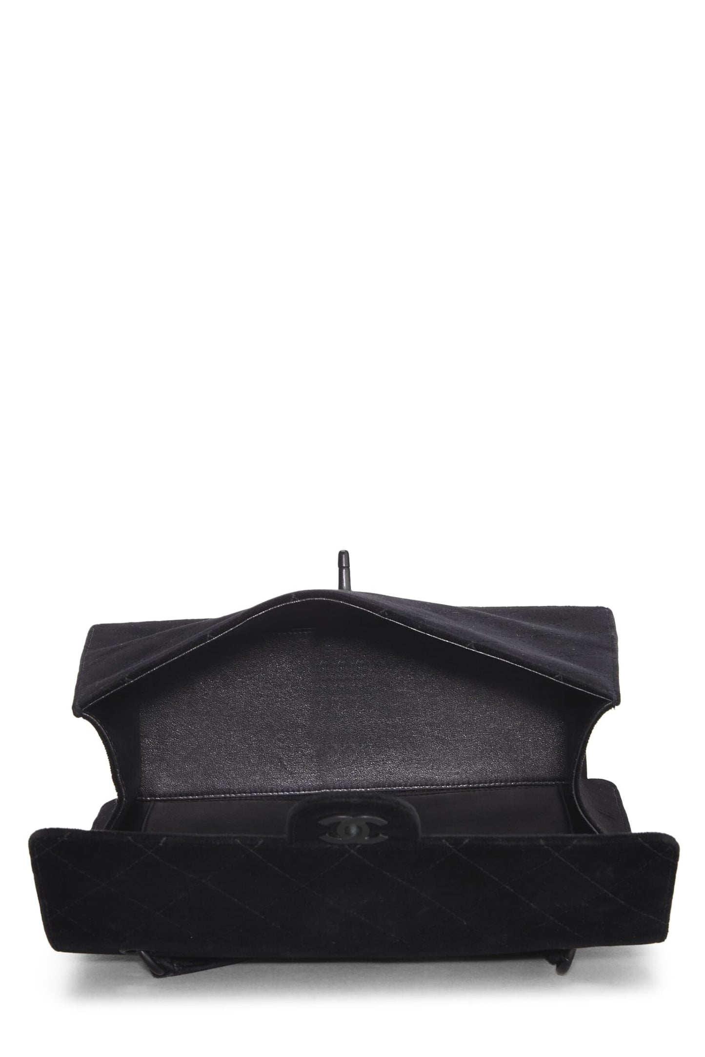 Chanel,  Black Velour Shoulder Bag, Black