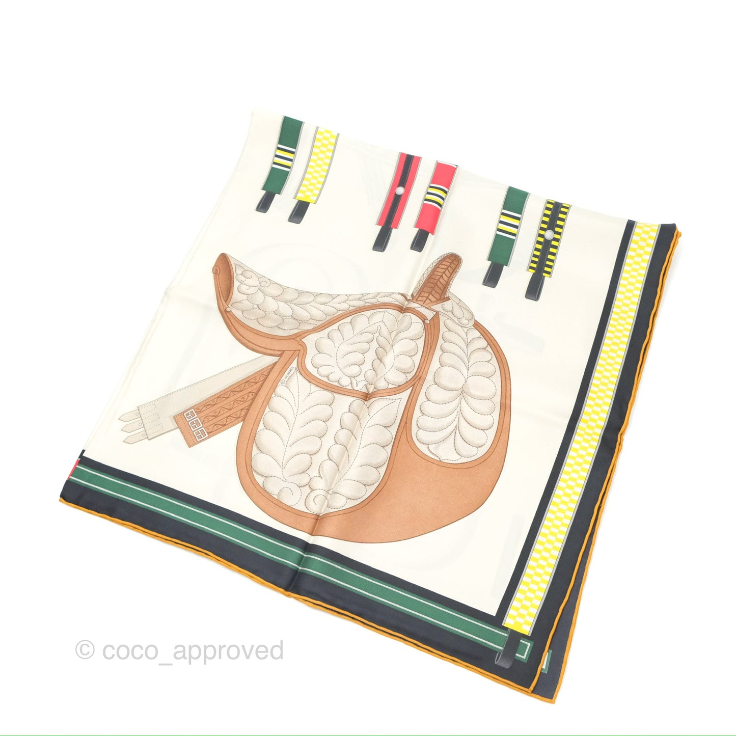 Hermes Lettres Equestre Scarf 90