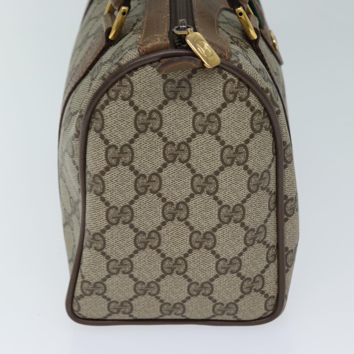 Luxury Gucci Trending 2025 GG Supreme Web Sherry Line Hand Bag PVC Beige Red 39 02 006  71780
