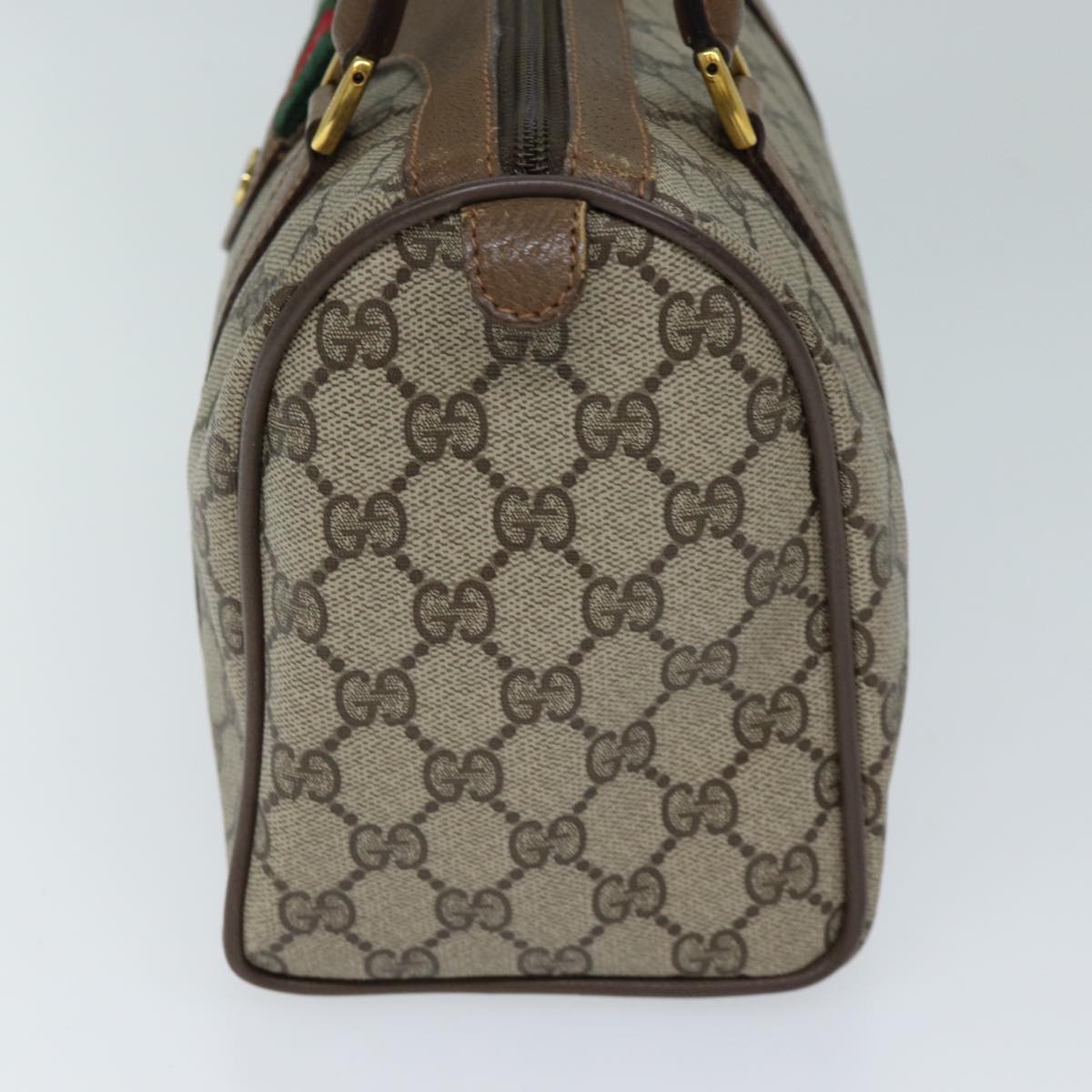 Luxury Gucci Trending 2025 GG Supreme Web Sherry Line Hand Bag PVC Beige Red 39 02 006  71780