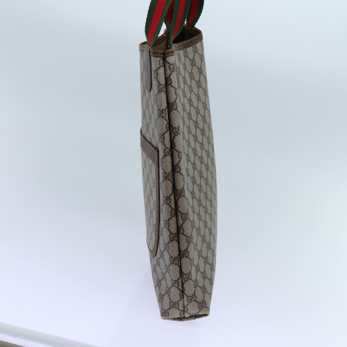 Luxury Gucci Trending 2025 GG Supreme Web Sherry Line Tote Bag PVC Beige Red Green  71791