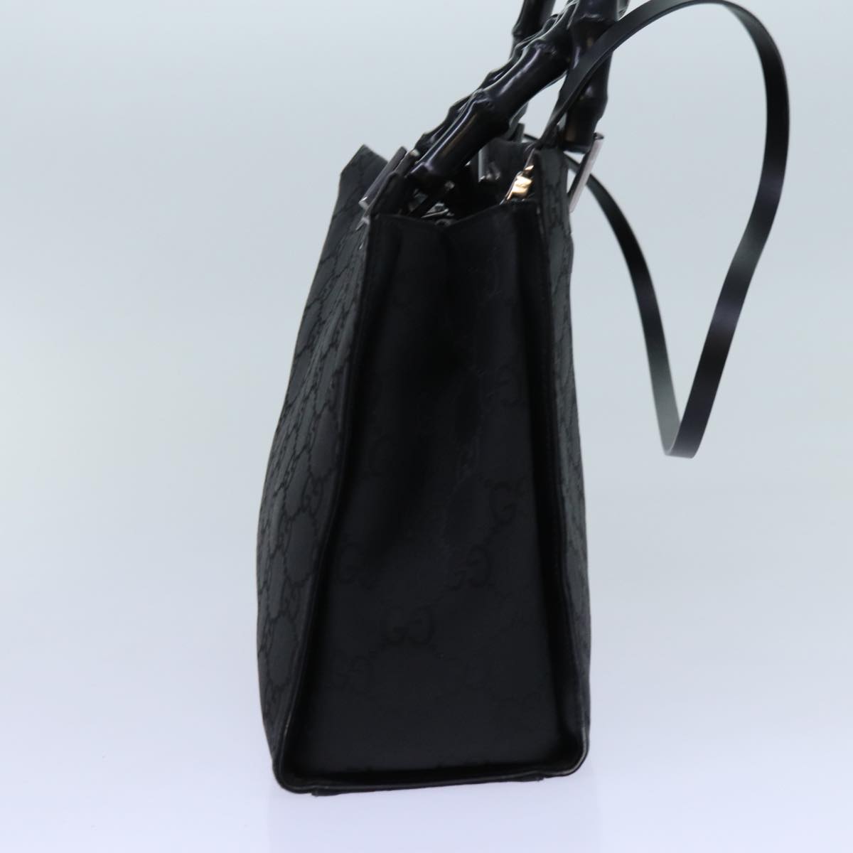 Luxury Gucci Trending 2025 Bamboo GG Canvas Hand Bag Nylon 2way Black 002 1016  71796