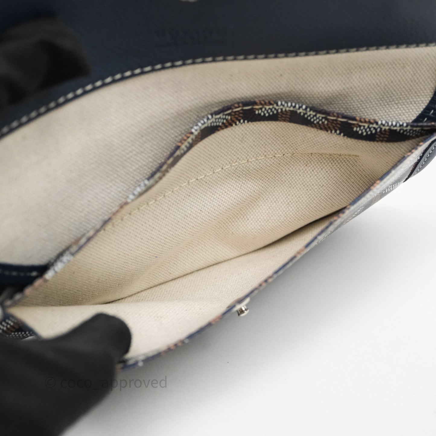 Goyard Bohème Hobo Bag Navy Goyardine Canvas
