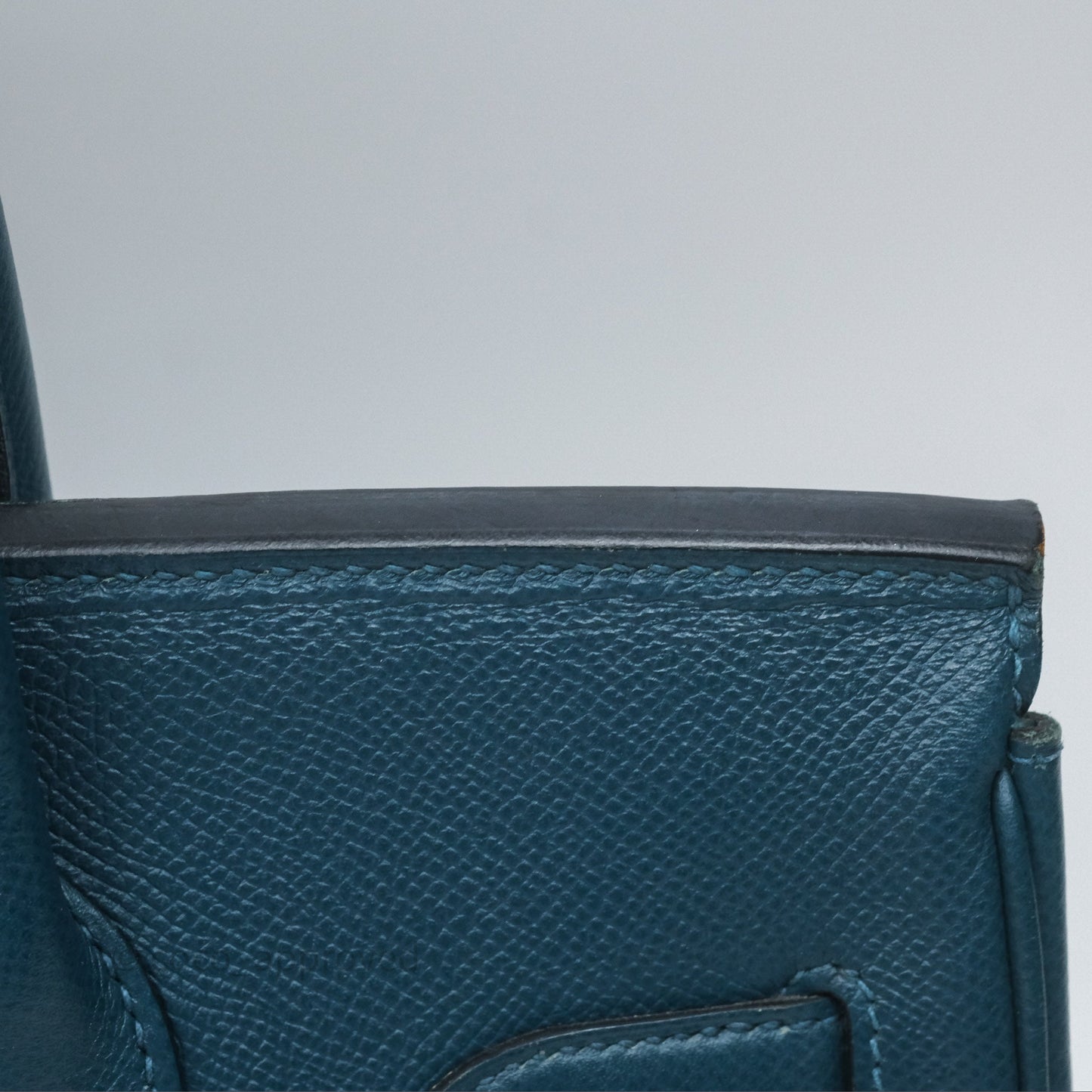 Hermès Birkin 30 Retourne Bleu de Prusse 7P Epsom Gold Hardware