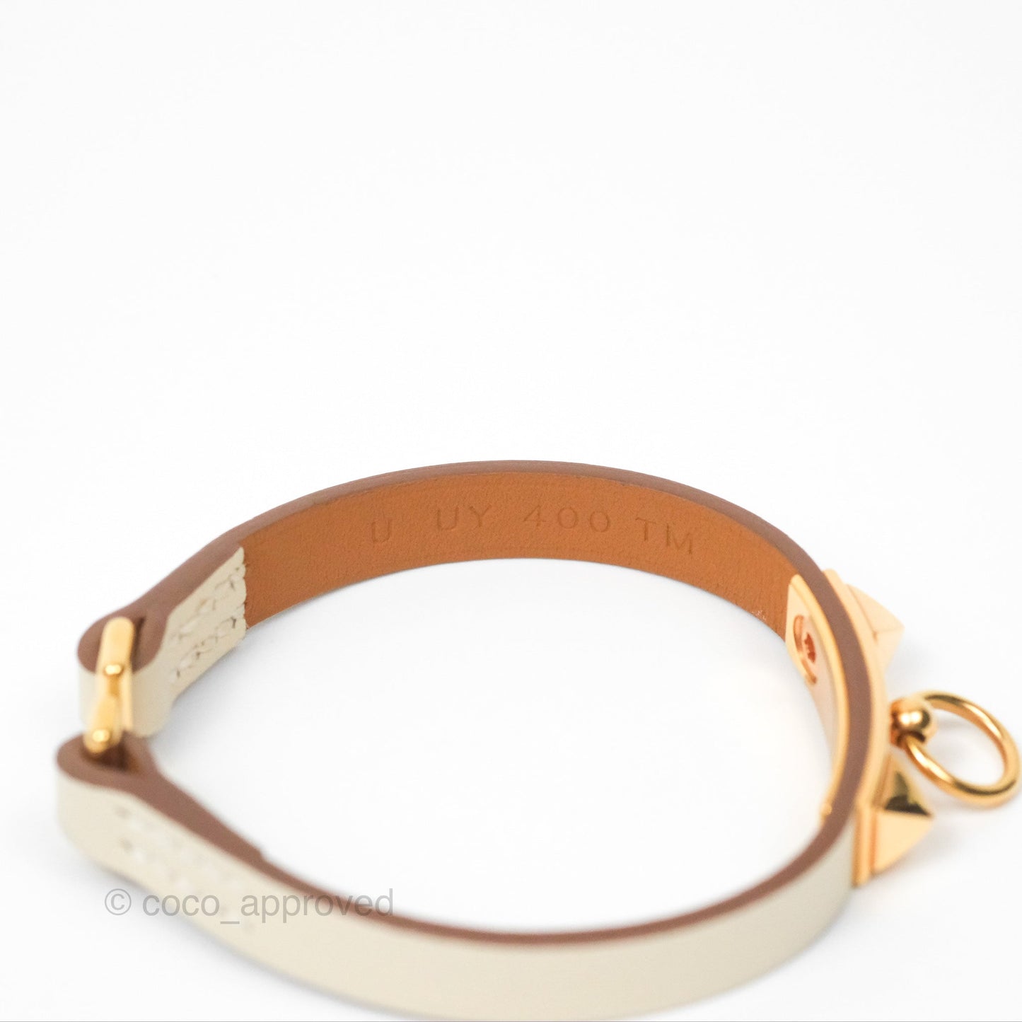 Hermès Rivale Mini Bracelet Nata Swift Rose Gold Hardware