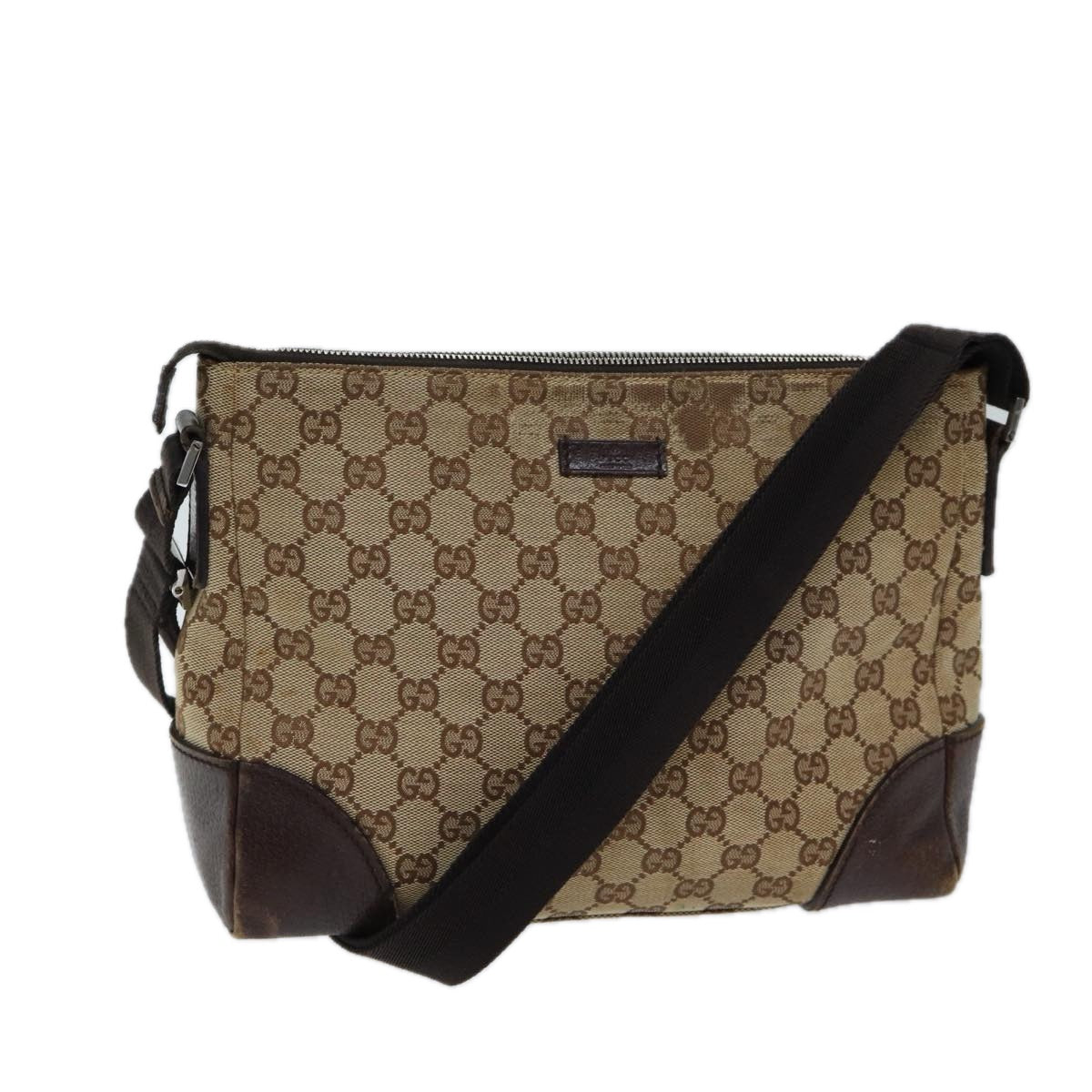 Luxury Gucci Trending 2025 GG Canvas Shoulder Bag Beige 114273  71808