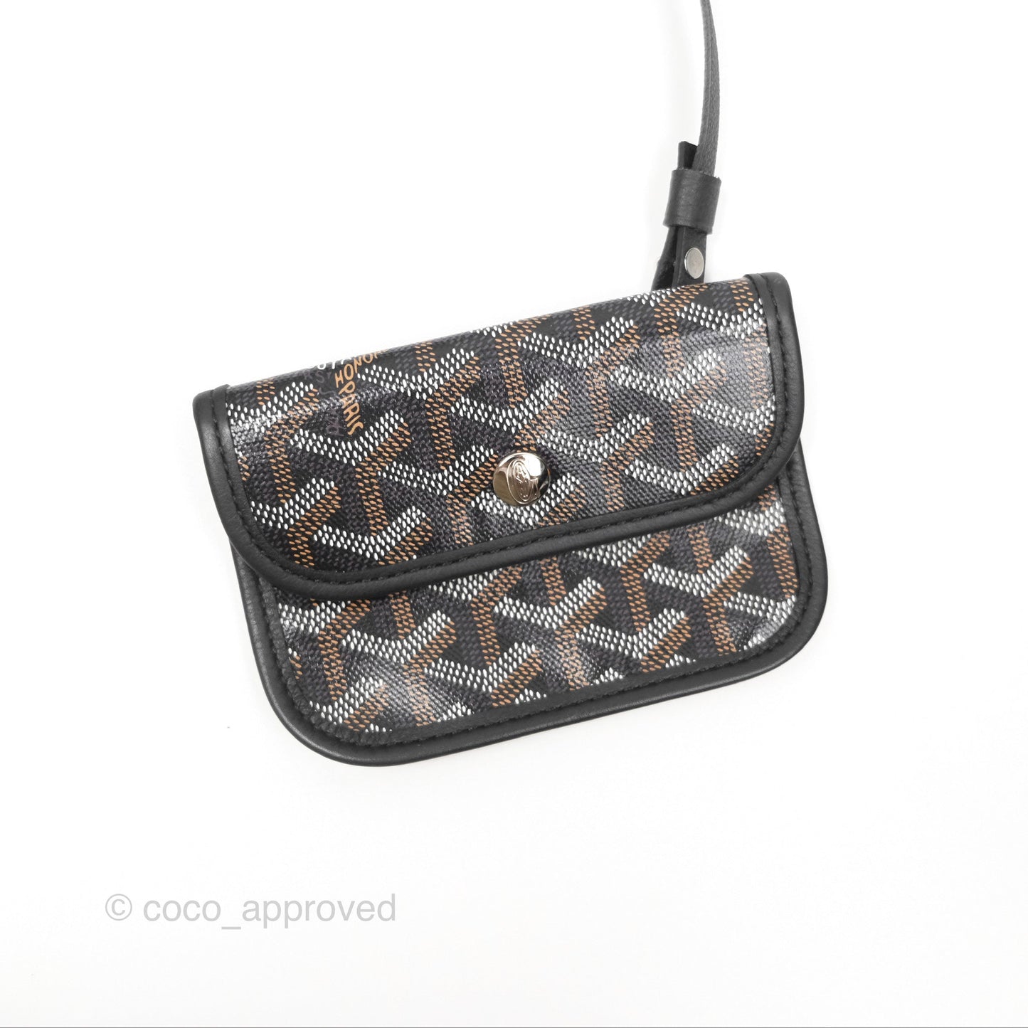 Goyard Anjou Mini Bag Goyardine Canvas Black