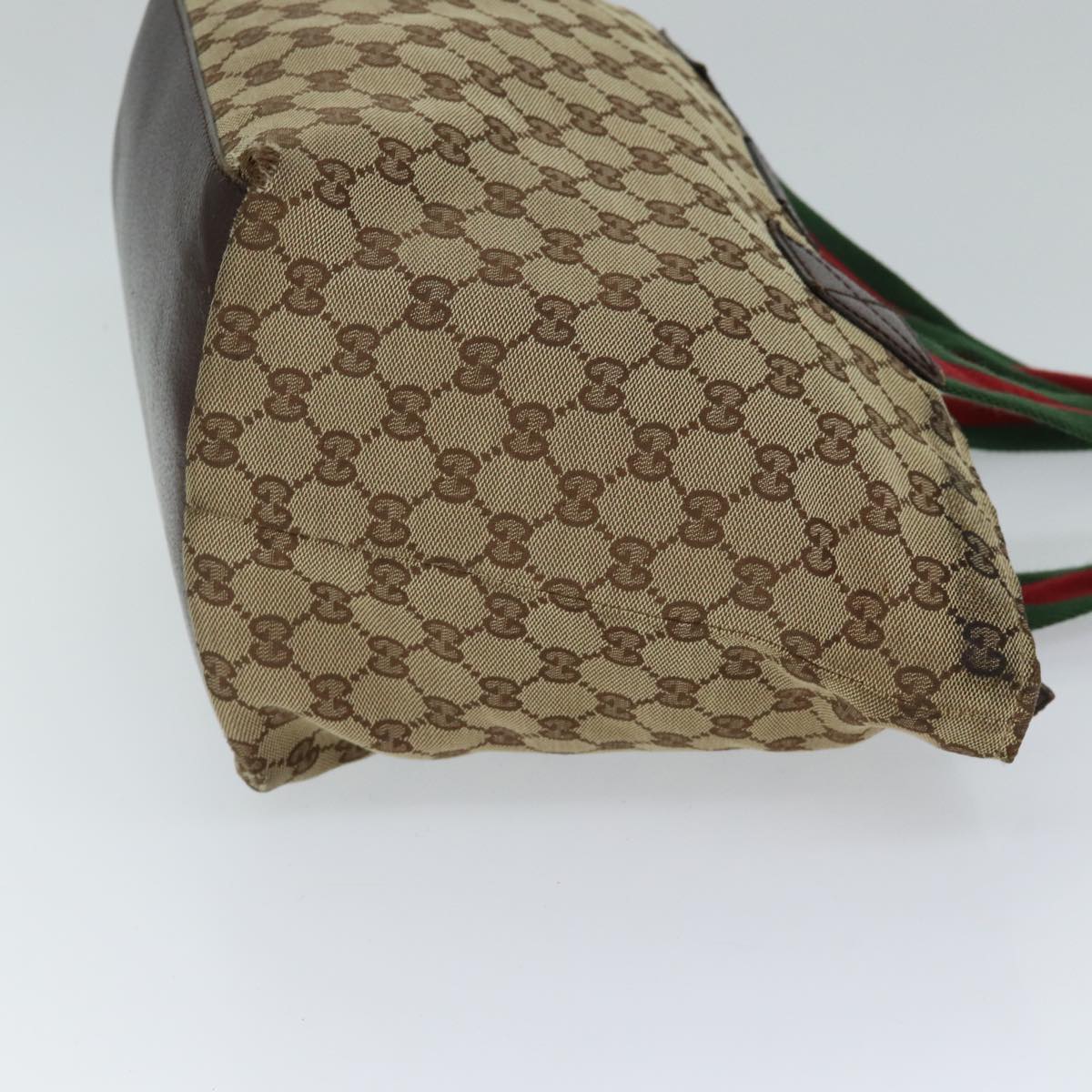 Luxury Gucci Trending 2025 GG Canvas Web Sherry Line Tote Bag Beige Red Green 131230  71809