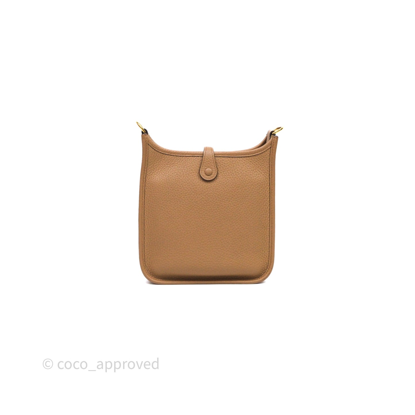Hermès Mini Evelyne 16 Chai 0M Clemence Gold Hardware