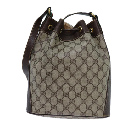 Luxury Gucci Trending 2025 GG Supreme Web Sherry Line Shoulder Bag PVC Beige 164 02 034  71812