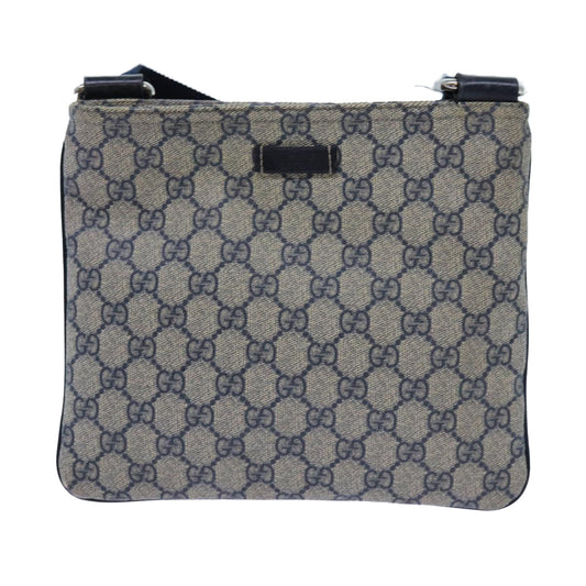 Luxury Gucci Trending 2025 GG Supreme Shoulder Bag PVC Navy 201538  71815