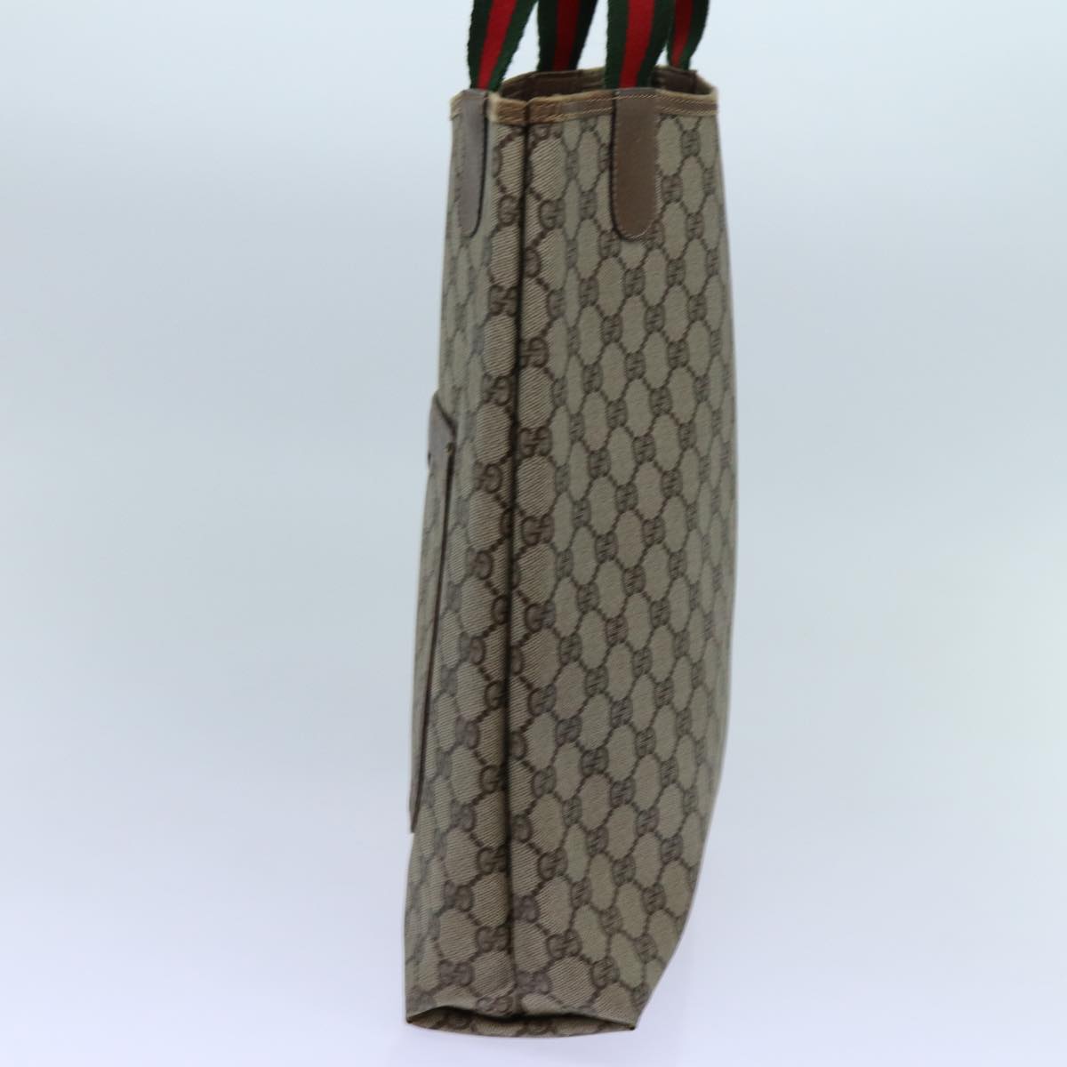 Luxury Gucci Trending 2025 GG Supreme Web Sherry Line Tote Bag Beige Red Green 39 02 003  71818