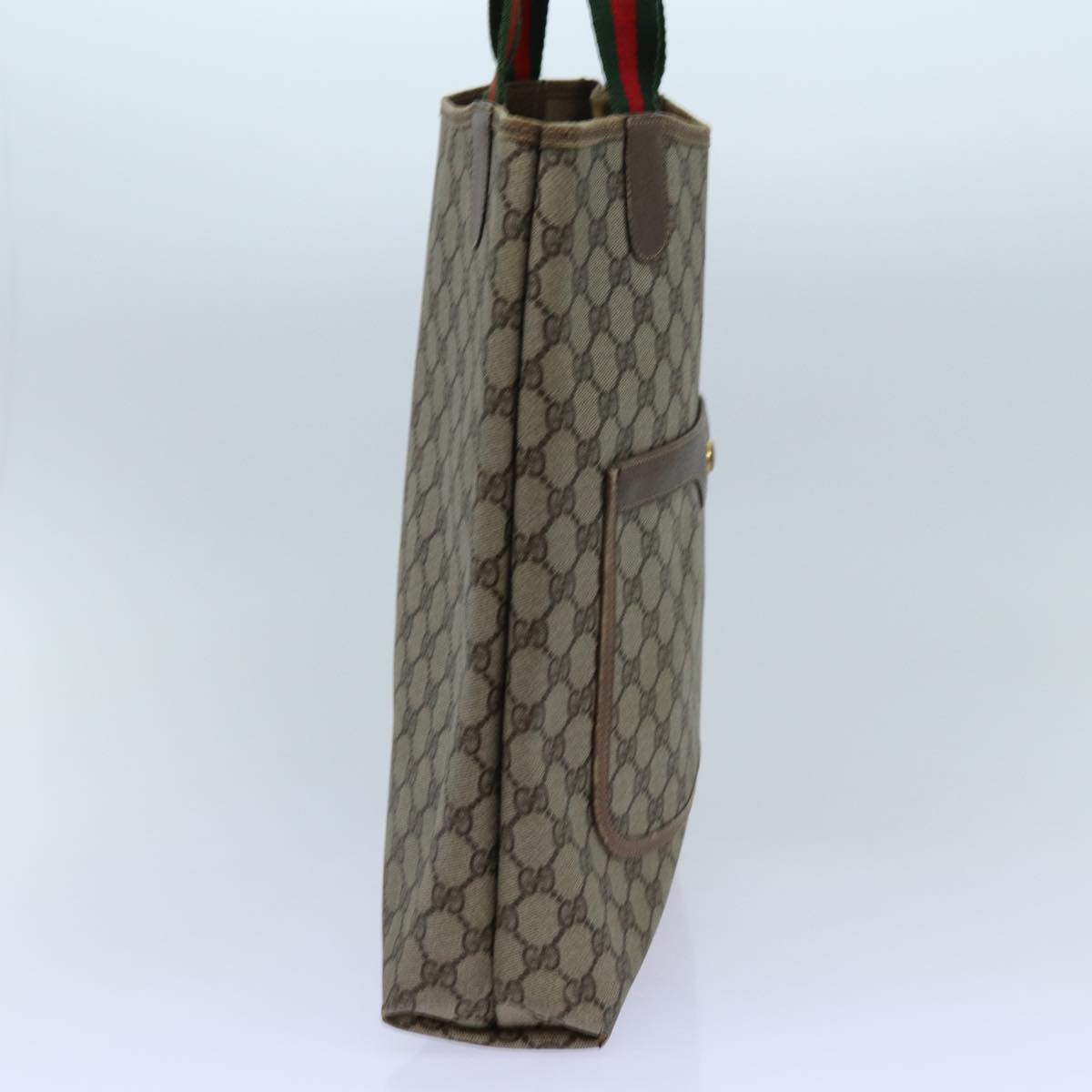 Luxury Gucci Trending 2025 GG Supreme Web Sherry Line Tote Bag Beige Red Green 39 02 003  71818