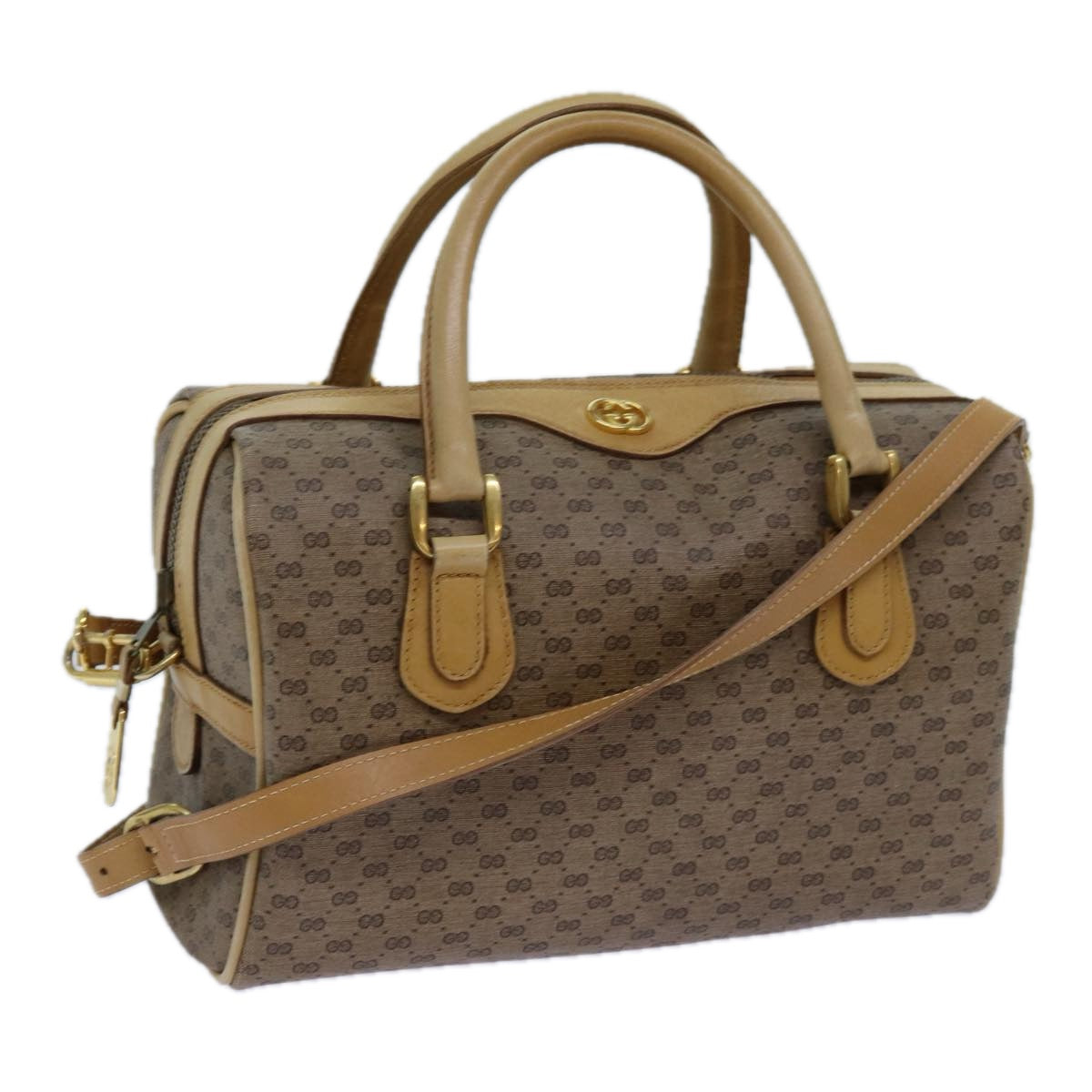 Luxury Gucci Trending 2025 Micro GG Supreme Hand Bag PVC Leather 2way Beige  71819