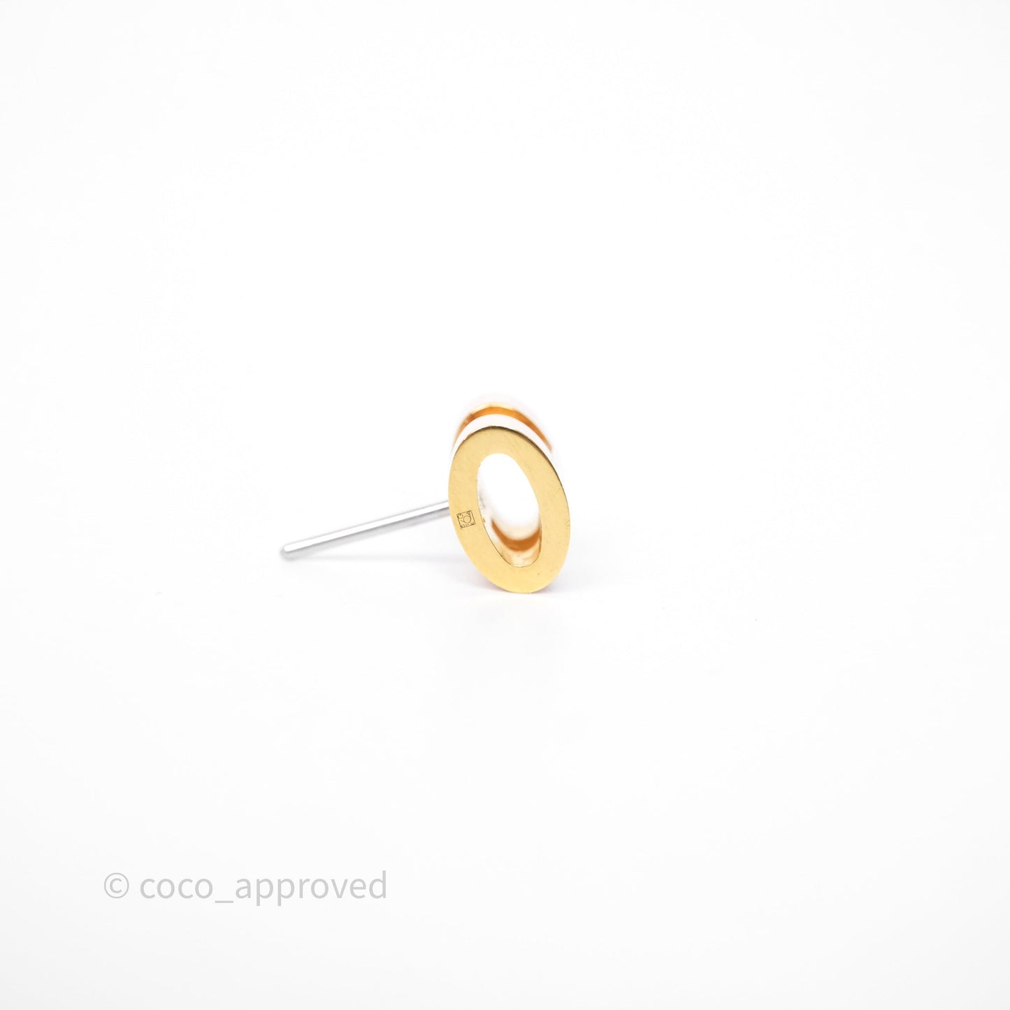 Hermès Mini Pop H Earrings Rose Dragee 5U Gold Hardware