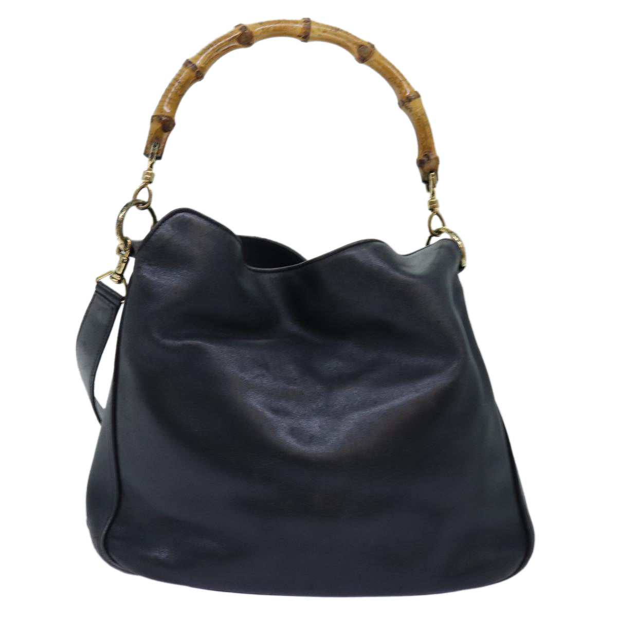 Luxury Gucci Trending 2025 Bamboo Shoulder Bag Leather 2way Black  71823