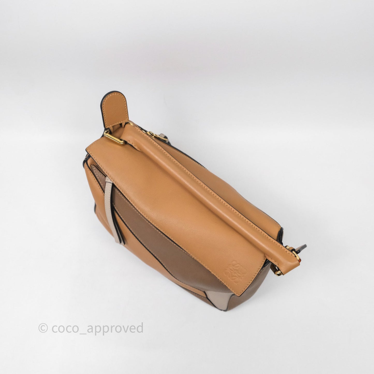 Loewe Small Puzzle Bag Warm Desert & Mink Two Tone Calfskin