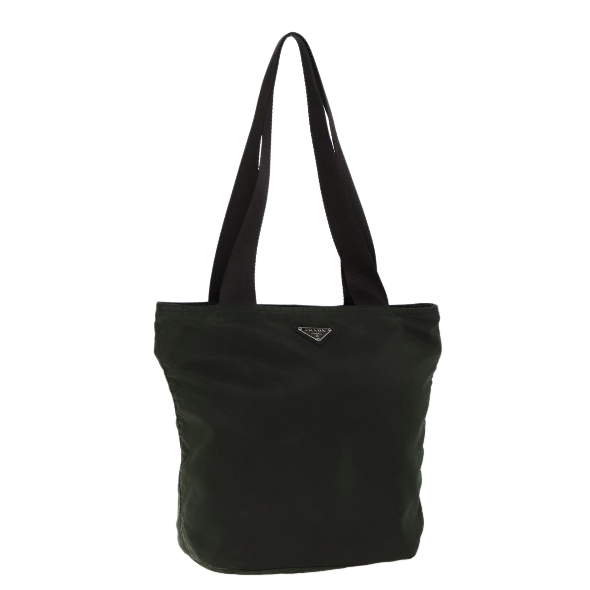 Luxury PradaTote Bag Nylon Khaki 71844