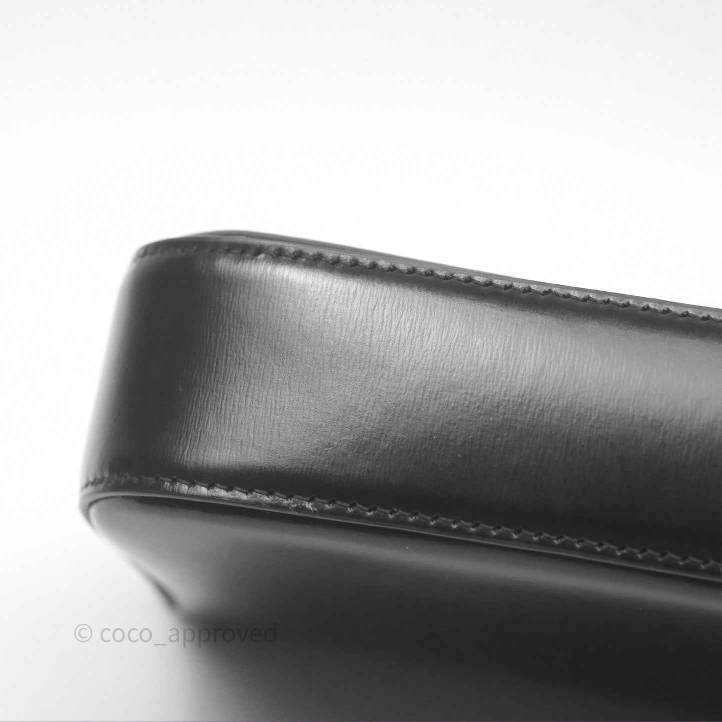 Celine Triomphe Shoulder Bag Black Calfskin