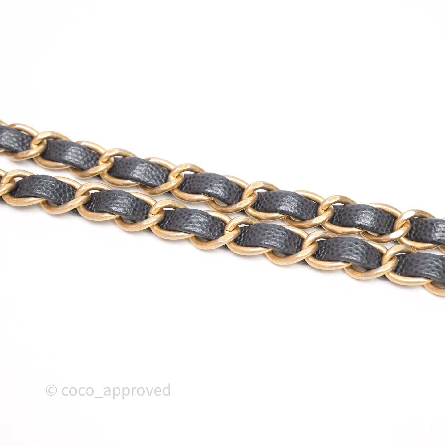 Chanel Medium Coco Handle Chevron Grey Bag Gold Hardware