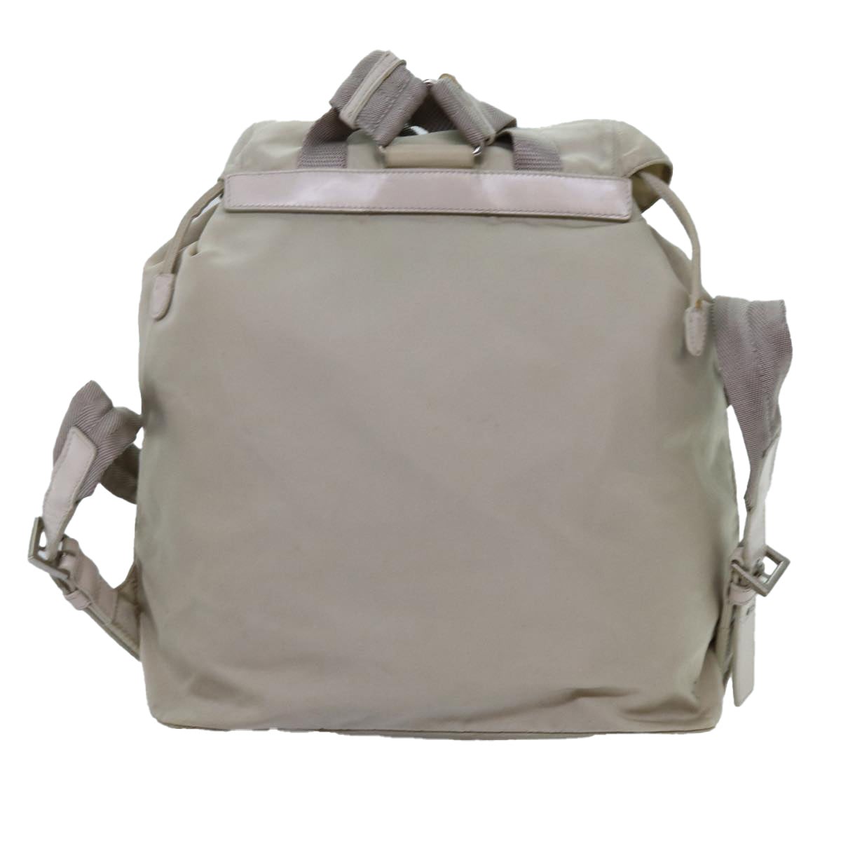 Luxury PradaBackpack Nylon Cream 71853