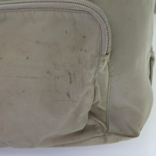 Luxury PradaBackpack Nylon Cream 71853