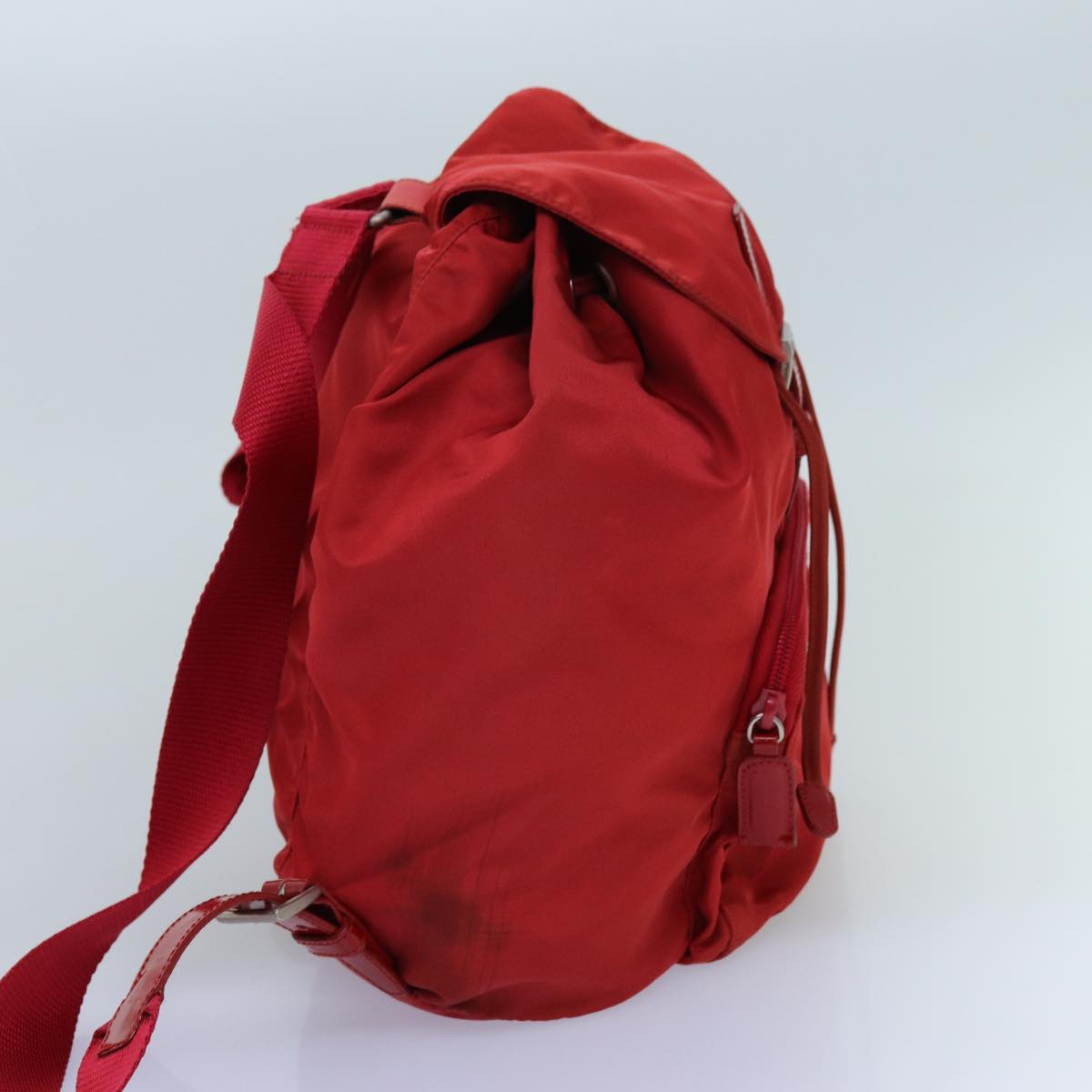 Luxury PradaBackpack Nylon Red 71860