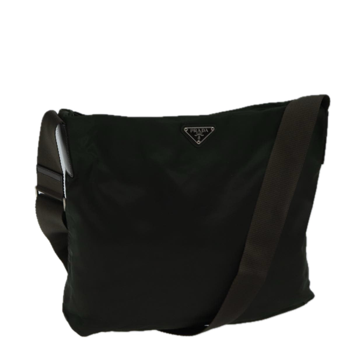 Luxury PradaShoulder Bag Nylon Khaki 71868