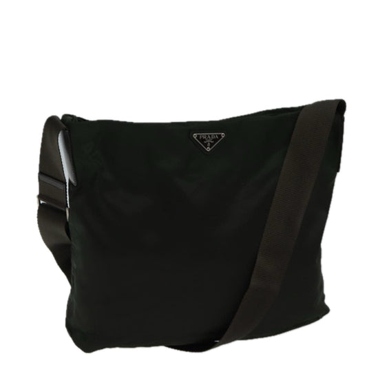 Luxury PradaShoulder Bag Nylon Khaki 71868