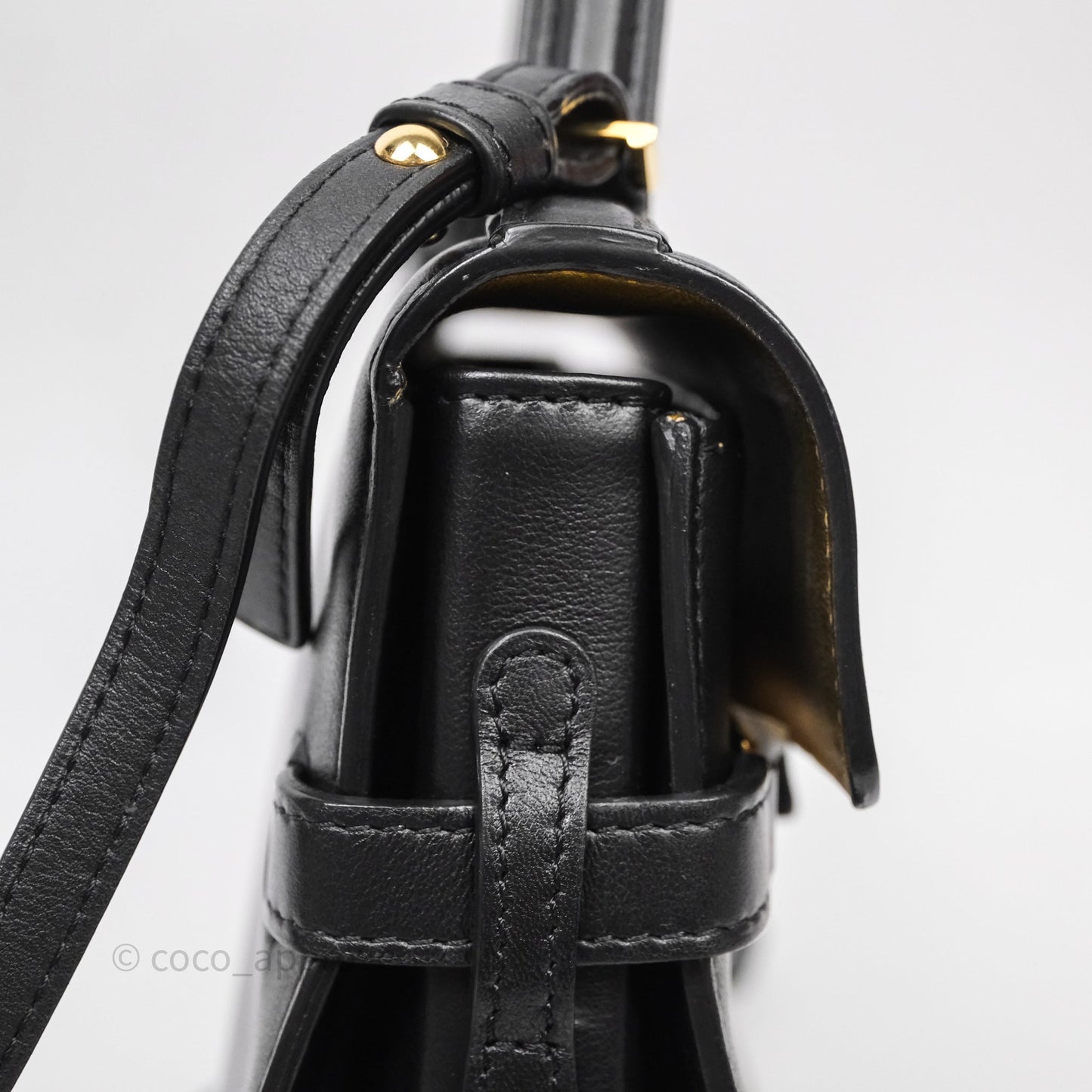 Delvaux Tempête Mini Black Calfskin Gold Hardware