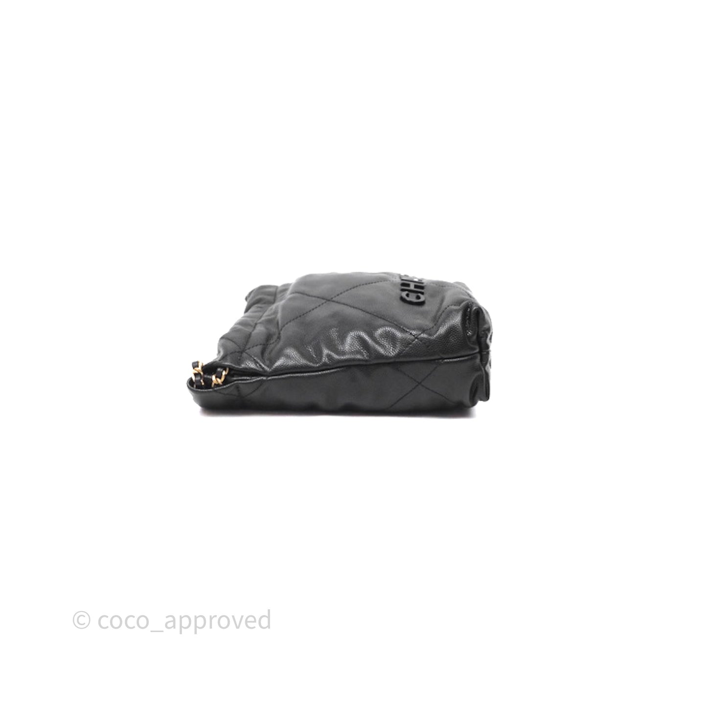 Chanel 22 Mini Black Caviar Aged Gold Hardware