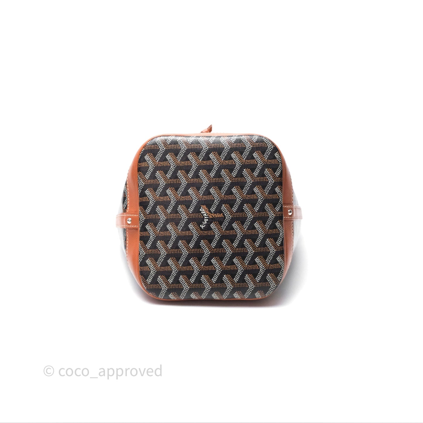 Goyard Petit Flot Bucket Bag Black & Tan Goyardine