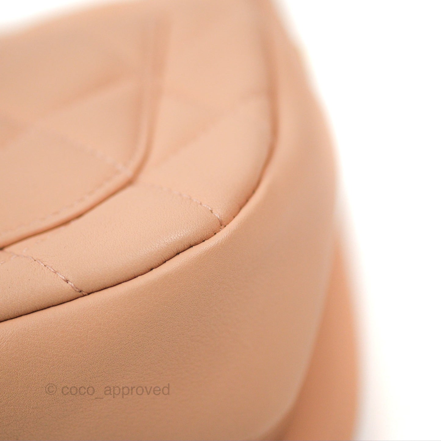 Chanel Messenger Bag Beige Pink Calfskin Aged Gold Hardware