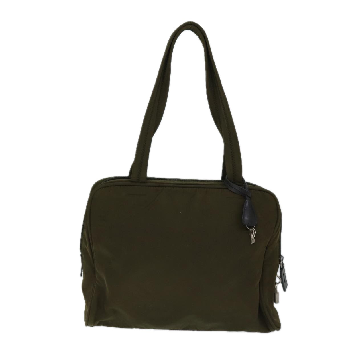 Luxury PradaShoulder Bag Nylon Khaki 71908
