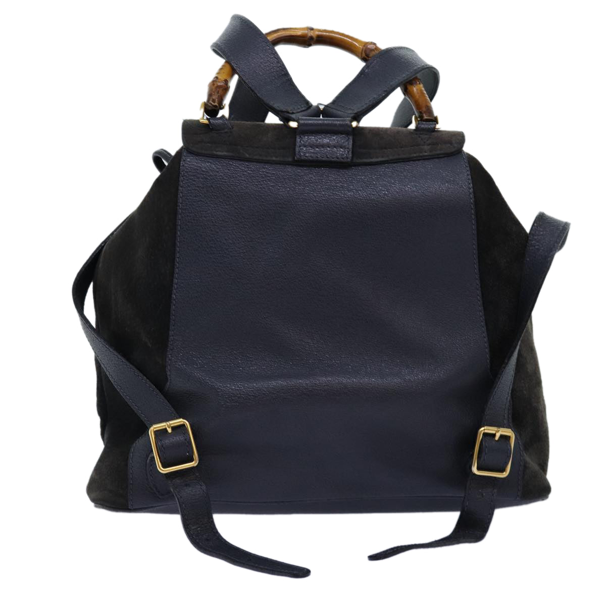 Luxury Gucci Trending 2025 Bamboo Backpack Suede Black  71916