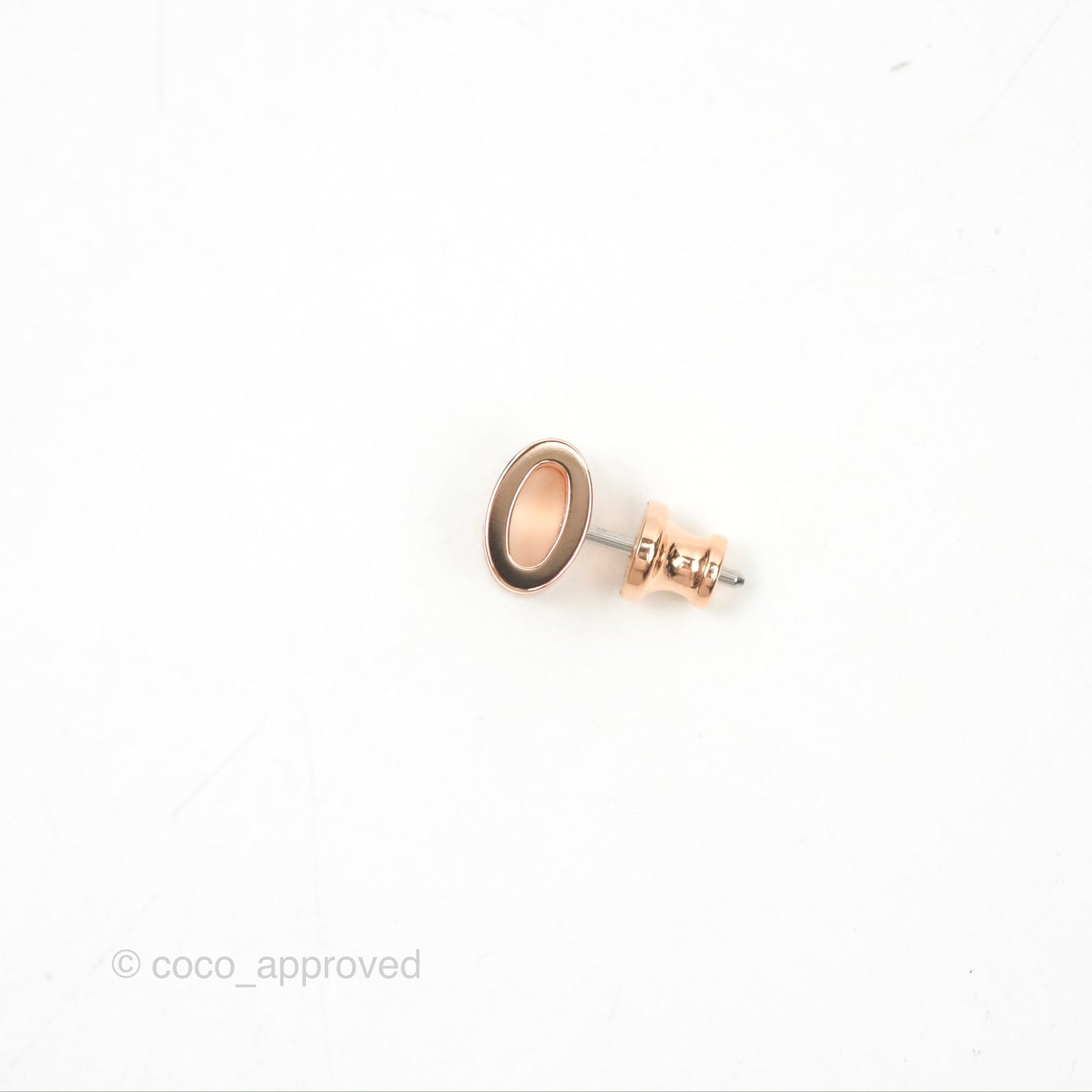 Hermès Mini Pop H Earrings Marron Glace Rose Gold