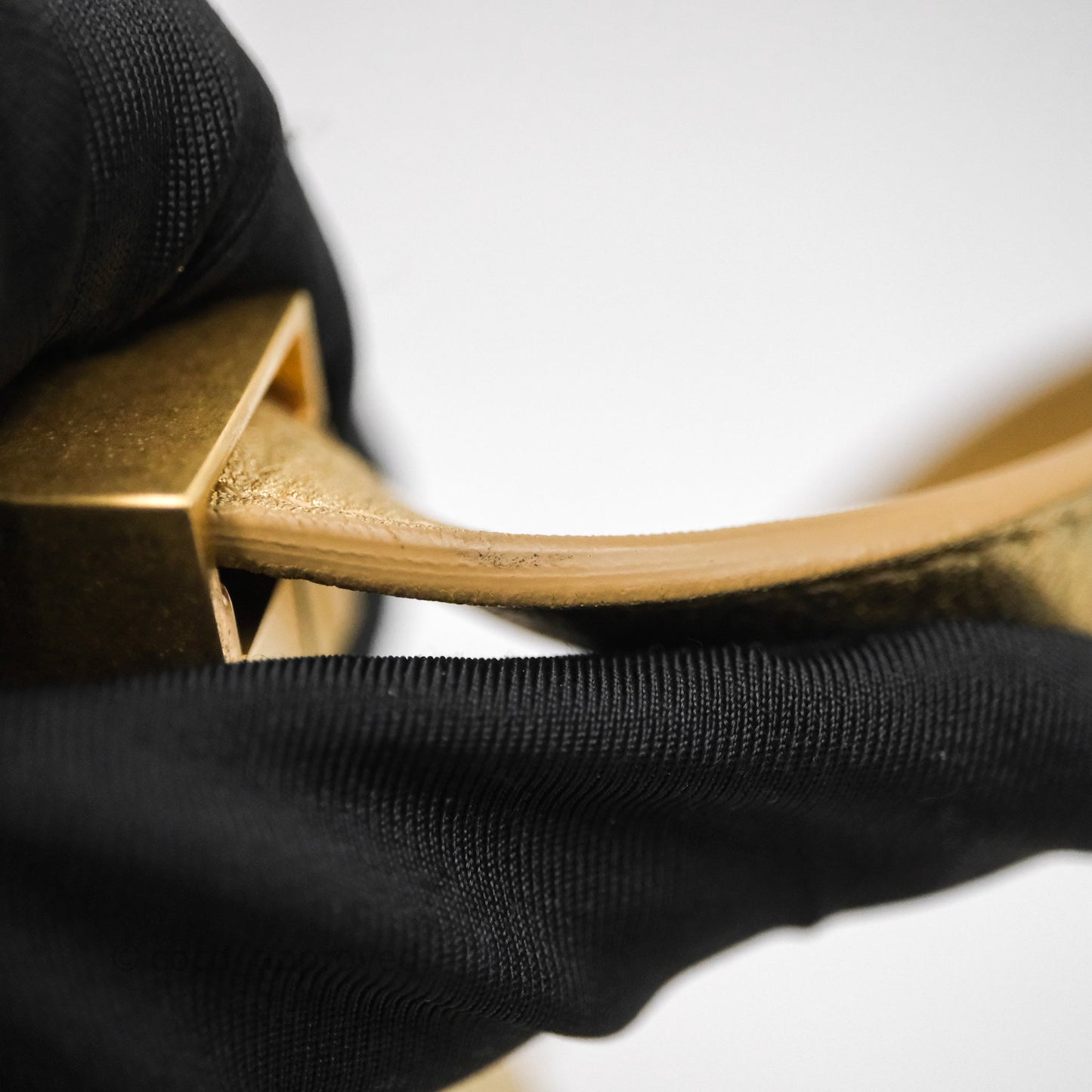 Chanel Calfskin Kiss Lock Frame Gold Bag