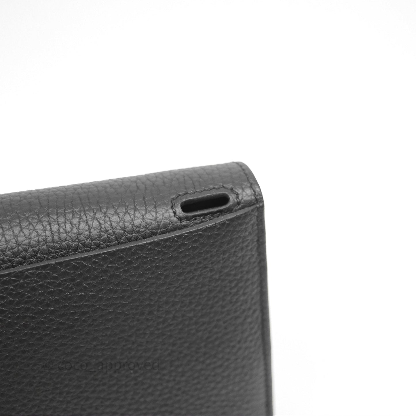 Hermès Halzan 25 Black Noir 89 Clemence Palladium Hardware