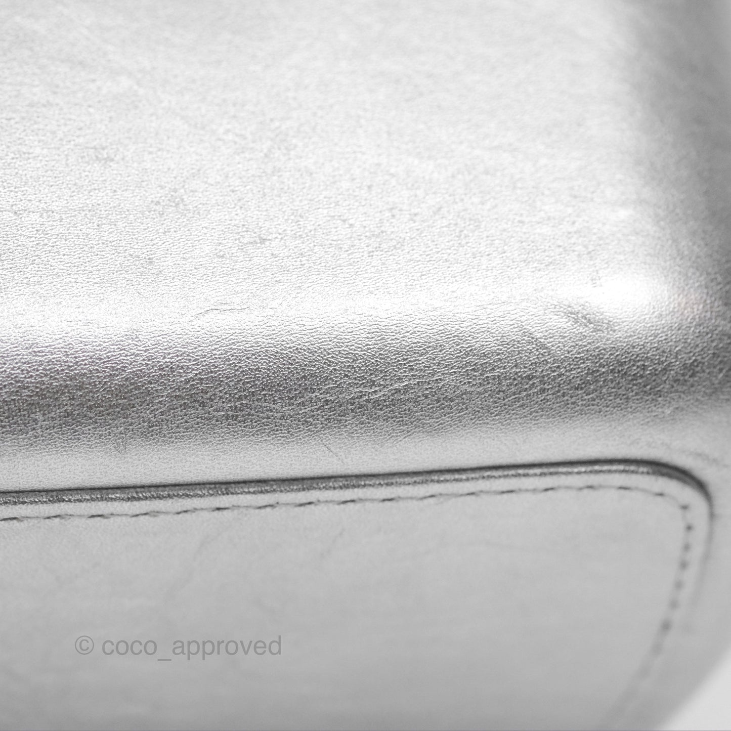 Chanel Large Gabrielle Hobo Metallic Silver Aged Calfskin Mixed Hardware