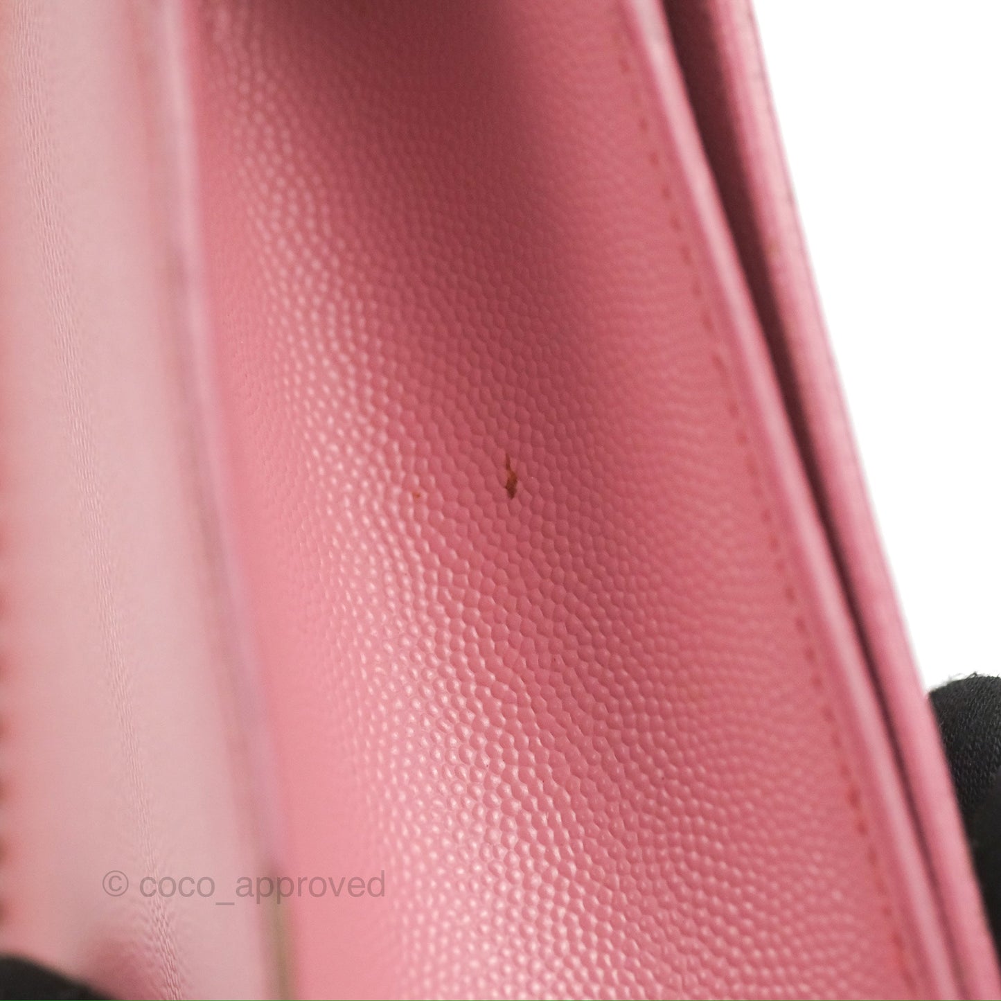 Saint Laurent Medium Classic Monogram Kate Pink Grained Calfskin