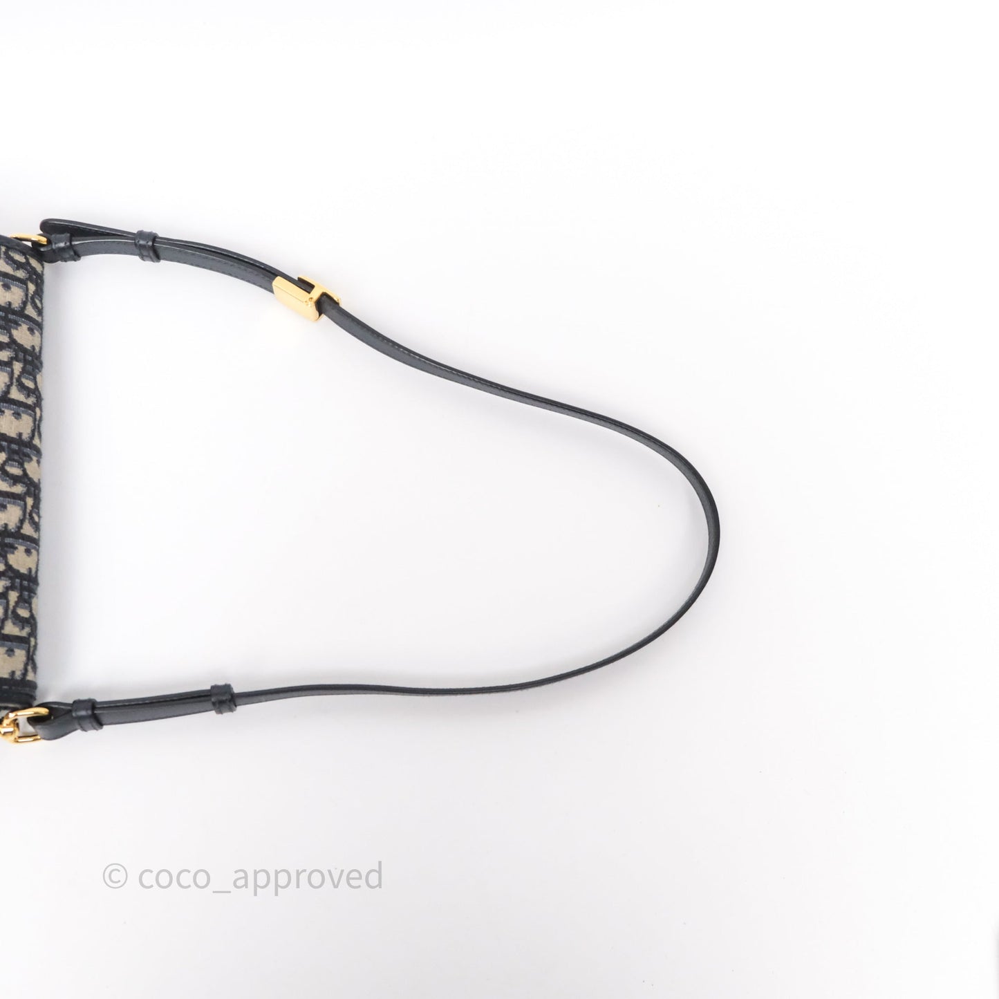 Christian Dior Bobby East-West Bag Blue Oblique Jacquard Canvas