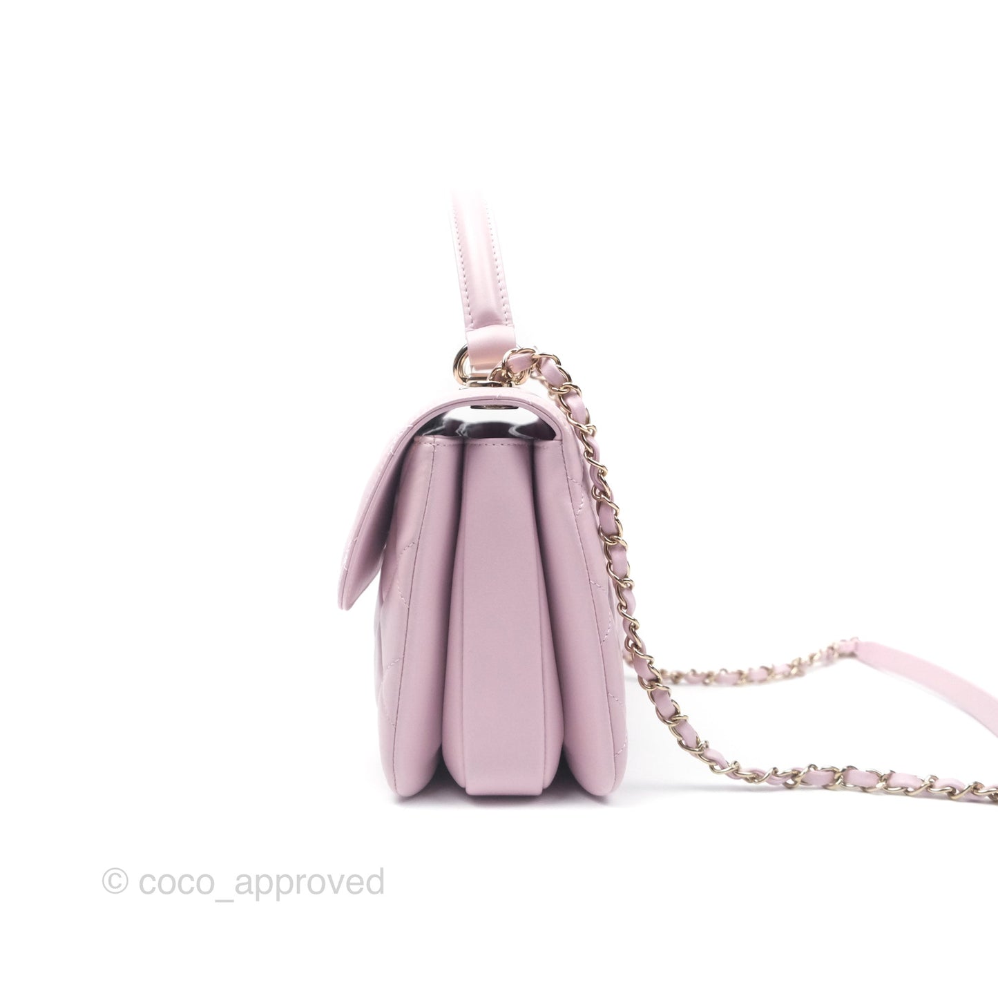Chanel Small Trendy CC Mauve Pink Lambskin Gold Hardware