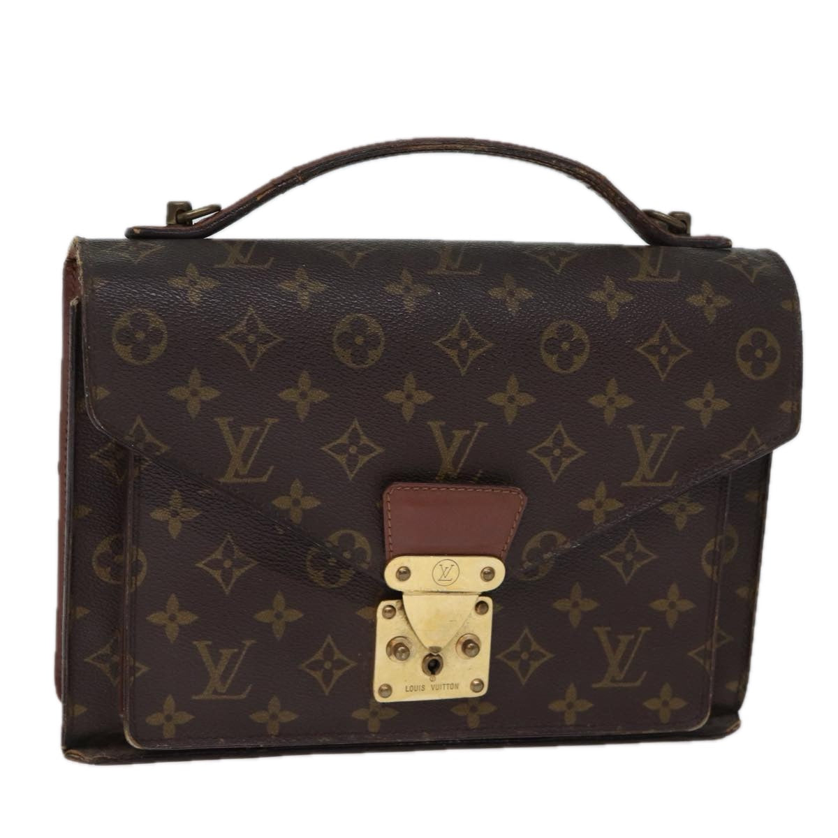 LOUIS VUITTON Monogram Monceau 28 Hand Bag M51185 LV 71979