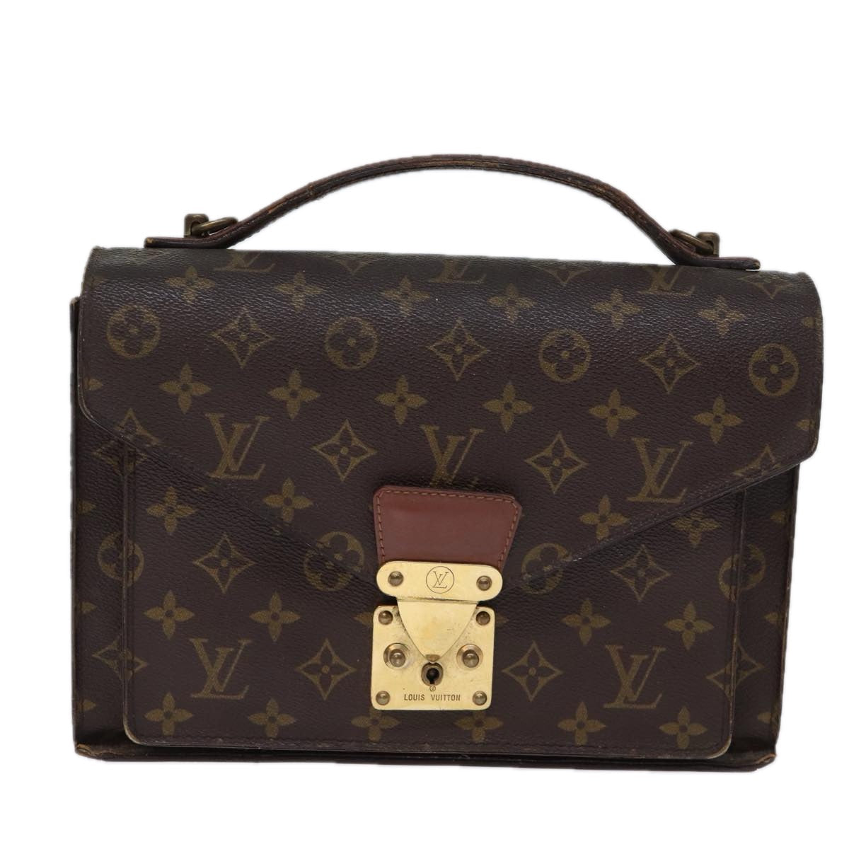 LOUIS VUITTON Monogram Monceau 28 Hand Bag M51185 LV 71979
