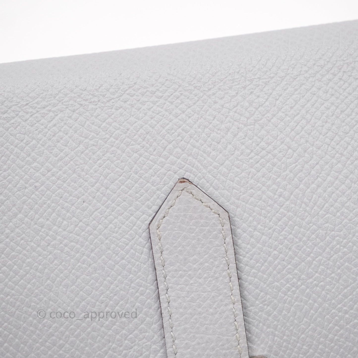 Hermès Bearn Long Wallet Gris Epsom Palladium Hardware