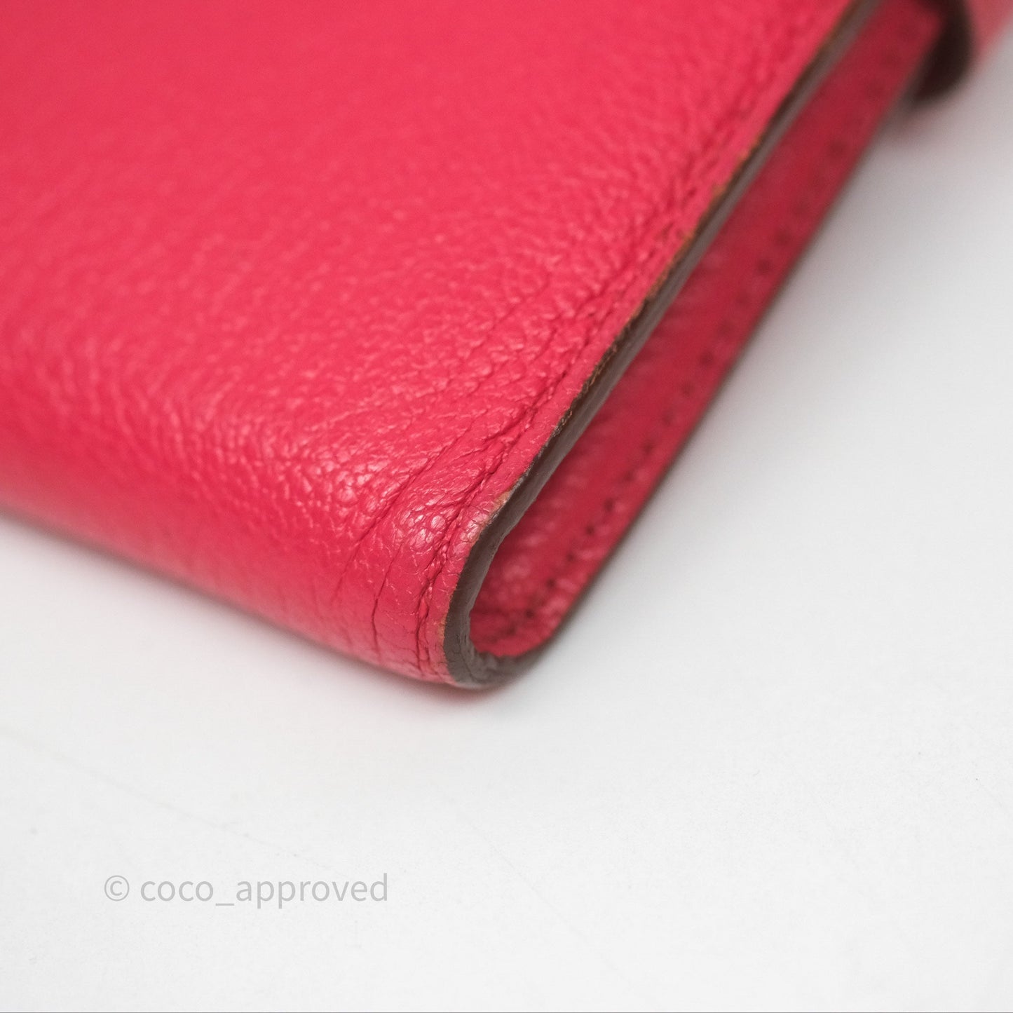 Hermès Kelly Wallet Pink Chevre Mysore Palladium Hardware