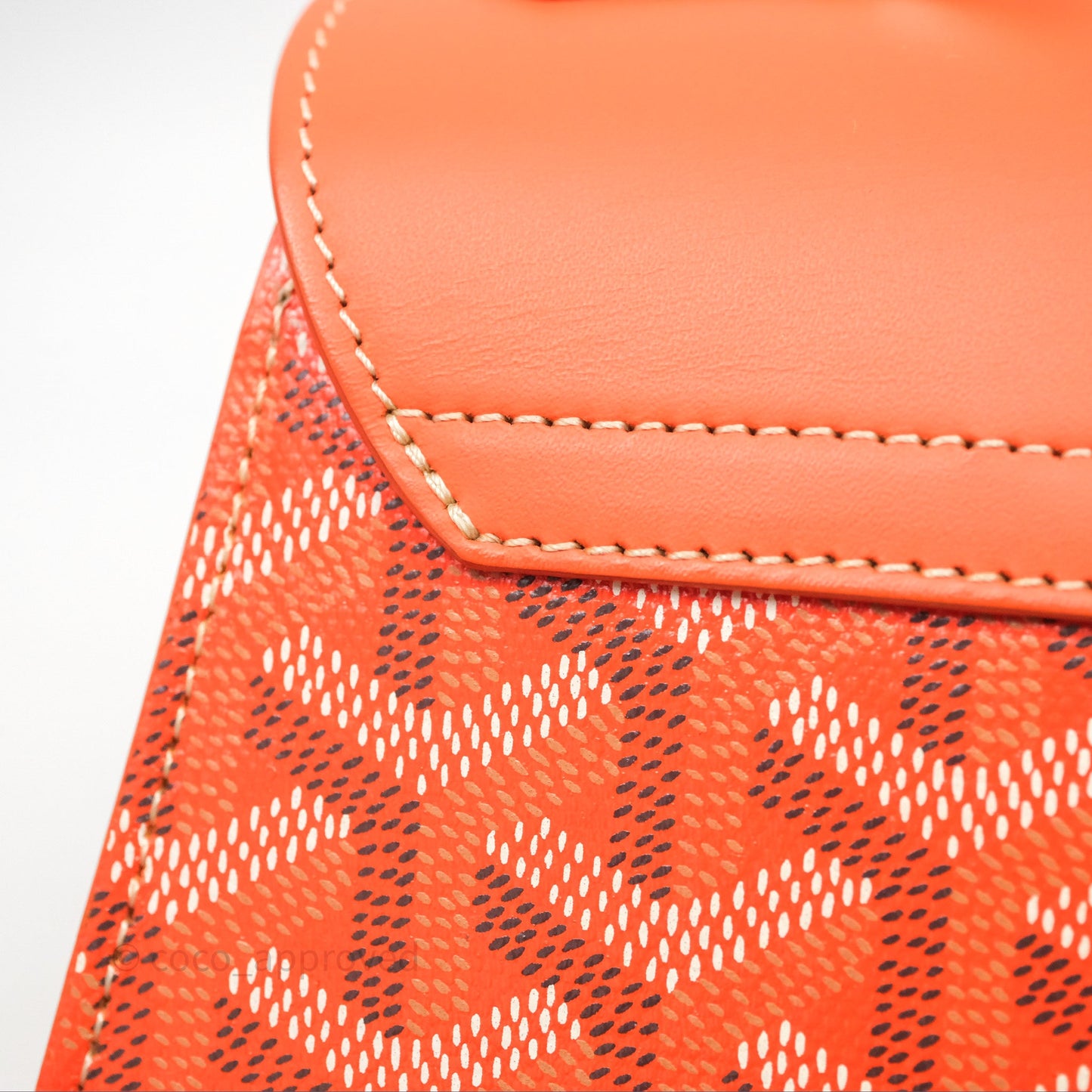 Goyard Saïgon Structuré Mini Bag Orange Goyardine Canvas