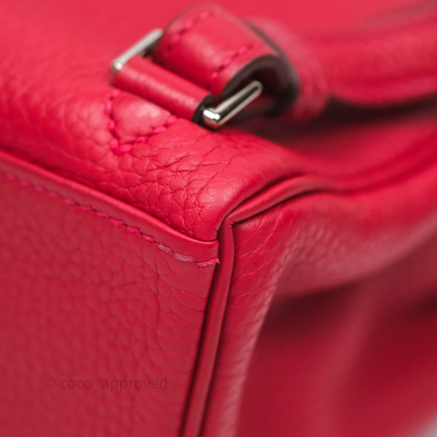 Hermès Kelly Ado Backpack Red Rouge Clemence Palladium Hardware